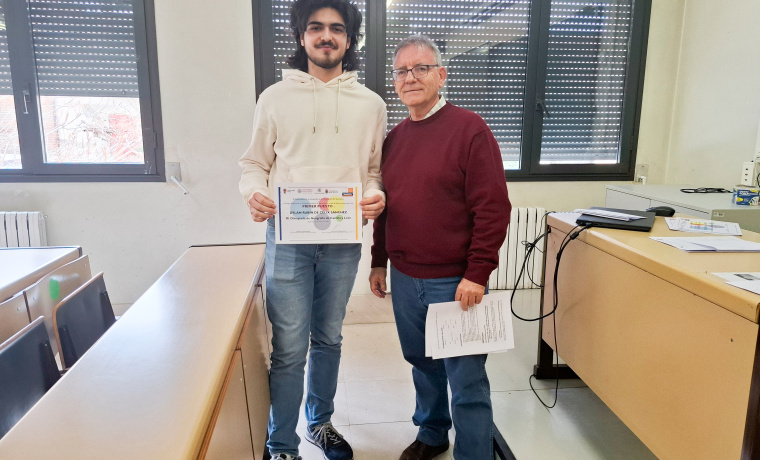 Primer clasificado: Dylan Rubín de Celis Sánchez (IES Isabel de Castilla)