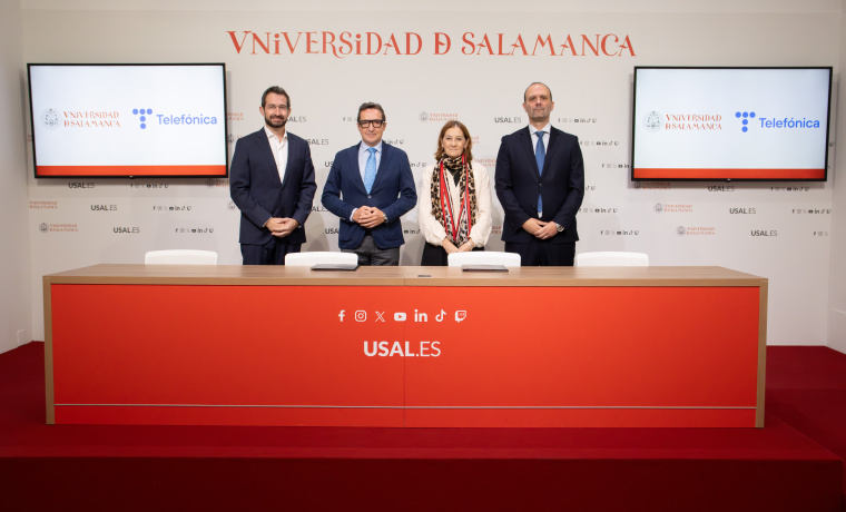 La Universidad de Salamanca y Telefónica Móviles España crean una cátedra de ecosistemas digitales e innovación social