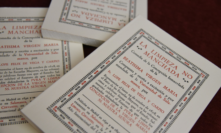 Ejemplares de la edición facsimilar de 'La limpieza no manchada', de Lope de Vega, publicada coincidiendo con el 400 aniversario de su estreno