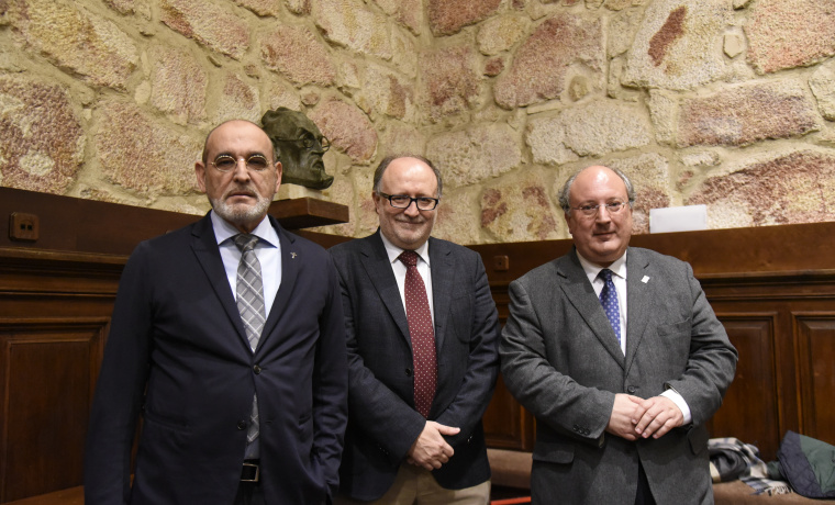 Jacinto Núñez, Mariano Esteban y Enrique Cabero