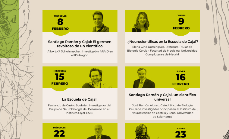 Cartel de la actividad Año Cajal 2023