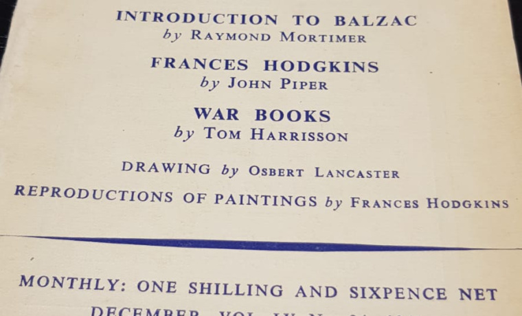Detalle de la revista Horizon en la que Luis Gabriel Portillo detallaba el incidente del Paraninfo
