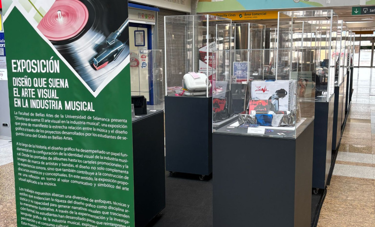 Parte de la muestra "Diseño que suena: El arte visual en la industria musical"