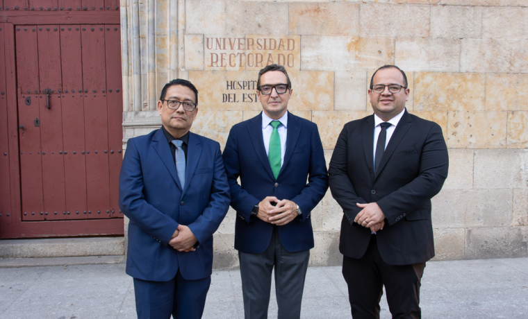 El rector de la Universidad de Salamanca se reúne con representantes de la Universidad Galileo de Guatemala