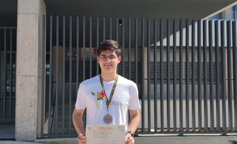 Juan Casquero, medallista de bronce en la Olimpiada de Biología.