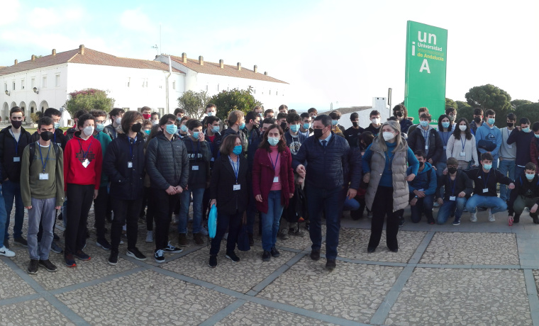 Participantes en la Olimpiada Matemática Española celebrada en La Rábida.