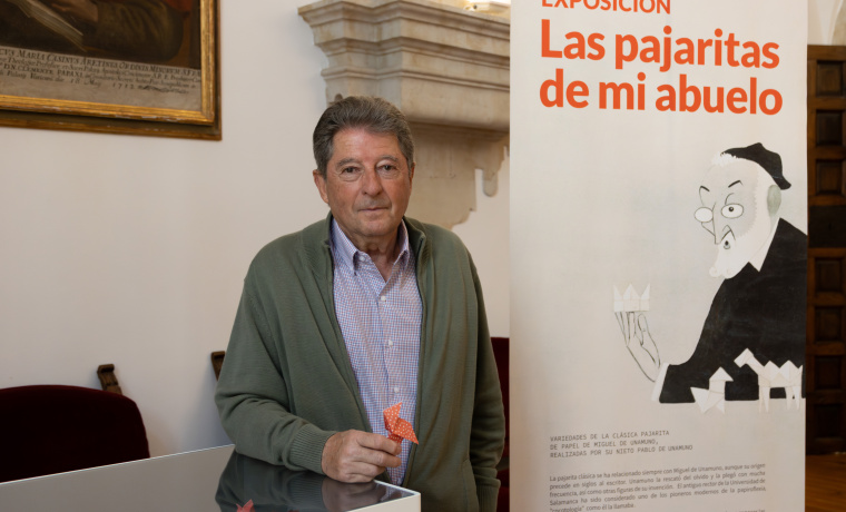 Pablo de Unamuno Pérez presenta la exposición "Las pajaritas de mi abuelo"
