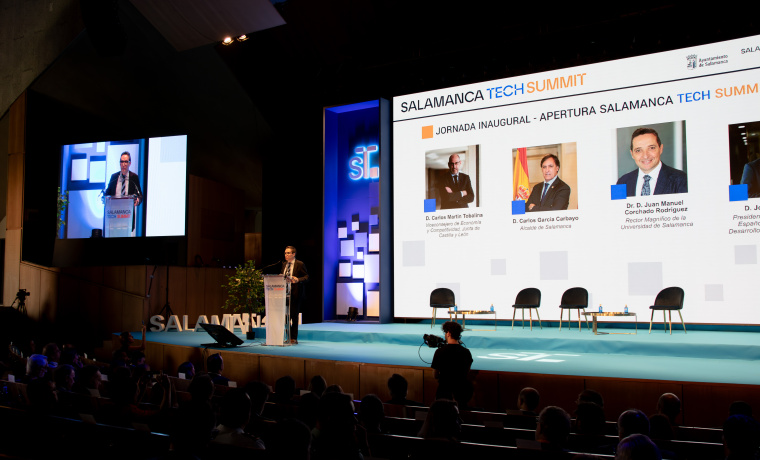 Intervención del rector Juan Manuel Corchado en la inauguración de Salamanca Tech Summit