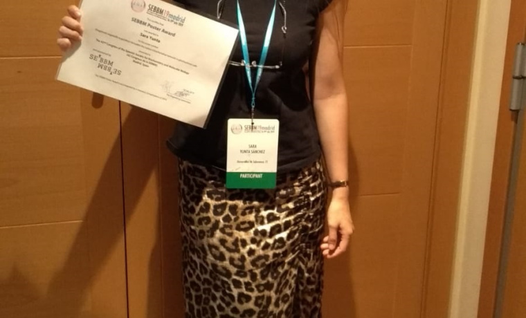 Sara Yunta, joven investigadora de la Universidad de Salamanca, galardonada en el 42 Congreso de la Sociedad Española de Bioquímica y Biología Molecular