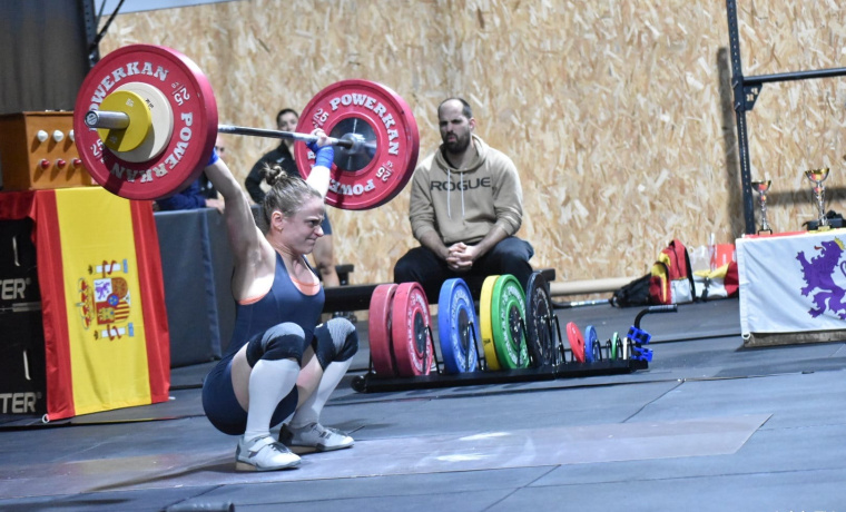 La deportista Marta García Rincón en competición 