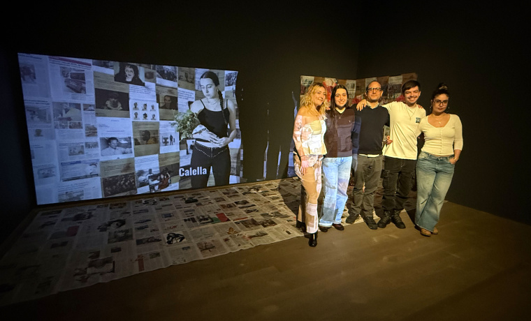 Los premiados Silvia Camuria, Laura González, María Madrid y Sergio Romero