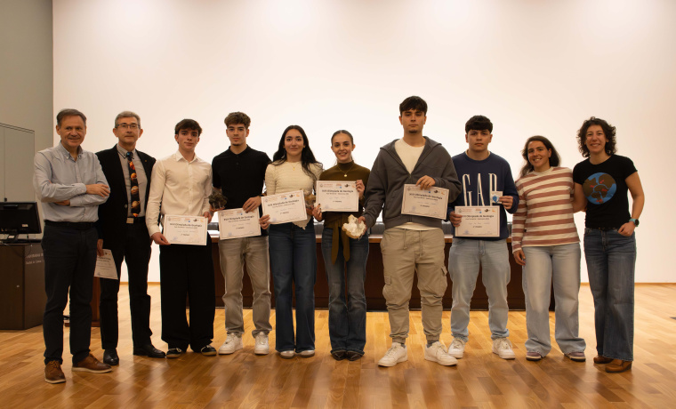 Premiados de las olimpiadas de Geología en la USAL 
