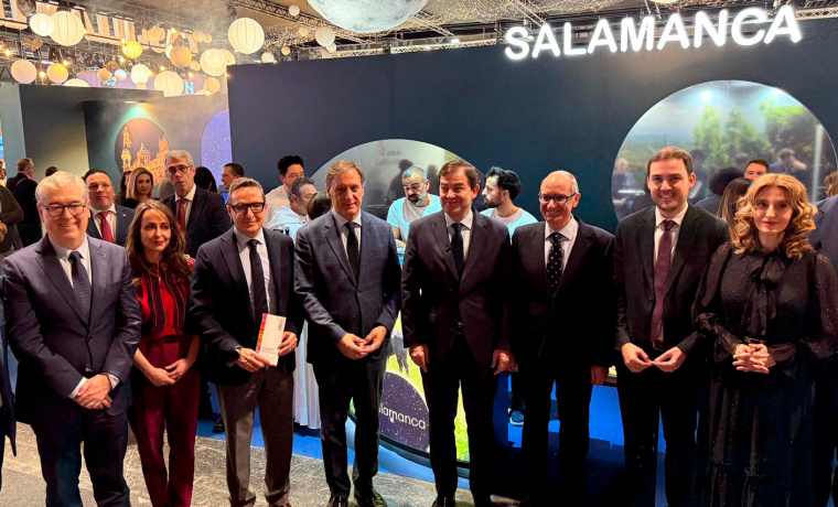 La Universidad de Salamanca y el Ayuntamiento promocionan en FITUR el V Centenario de la Escuela de Salamanca